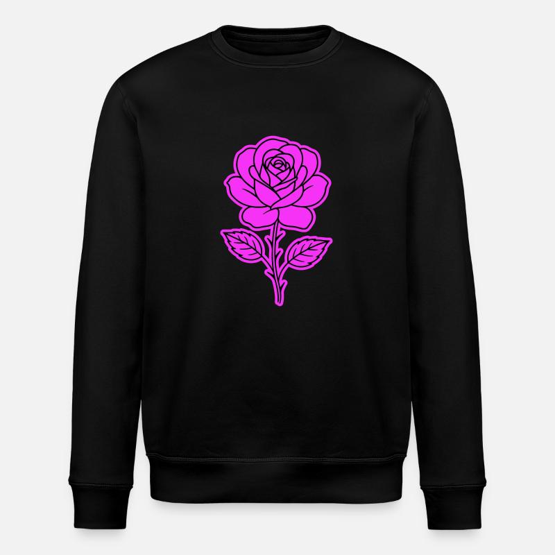 Rose Contour - Sweat bio ROLLER Stanley/Stella Unisexe - noir