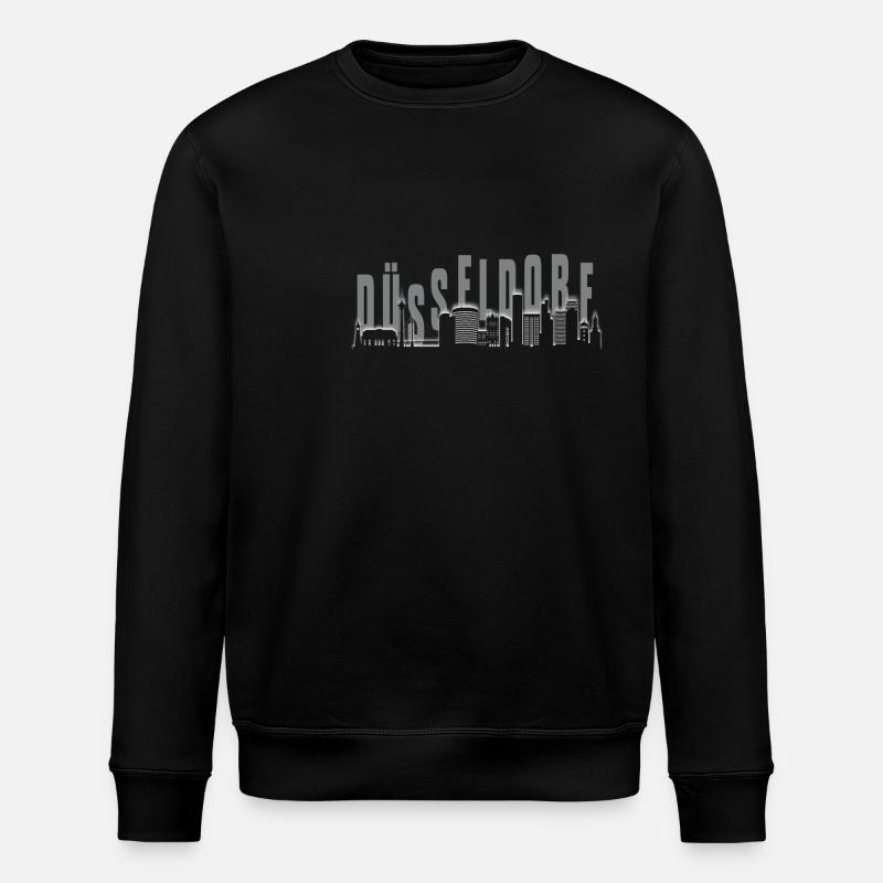 Dusseldorf Skyline - Stanley/Stella ROLLER Unisex Organic Sweatshirt - black