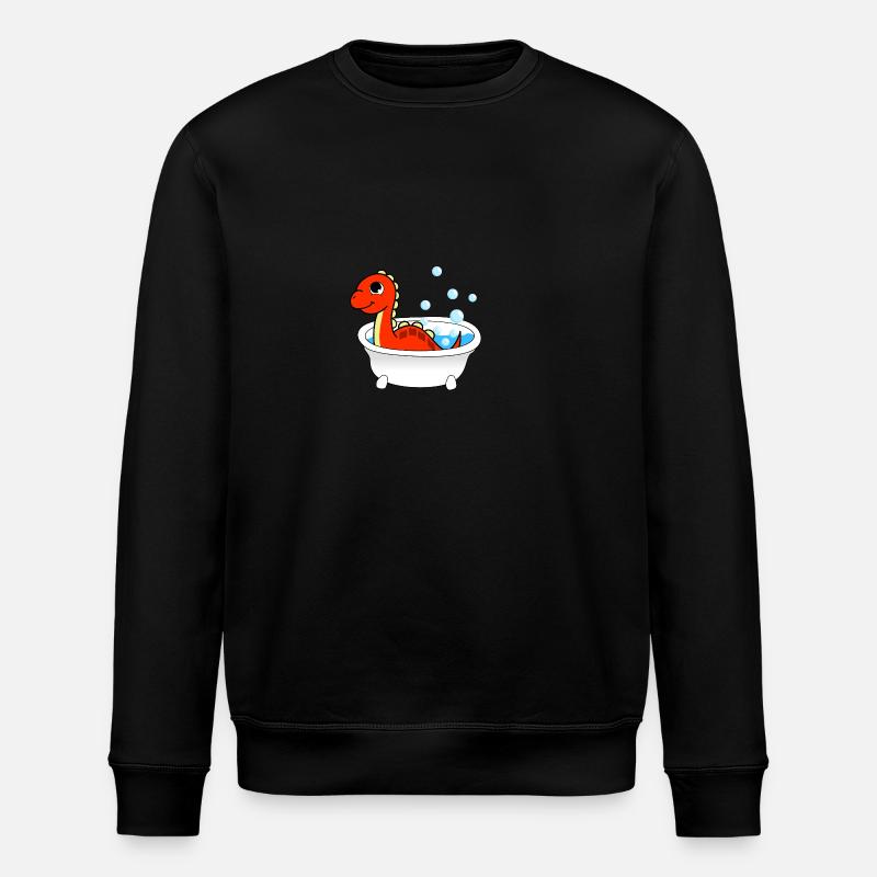 Badewannen Dinosaurier - Stanley/Stella Unisex Bio-Sweatshirt ROLLER - Schwarz
