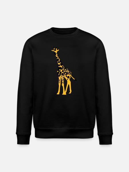 giraffe - Stanley/Stella ROLLER Unisex Organic Sweatshirt - black