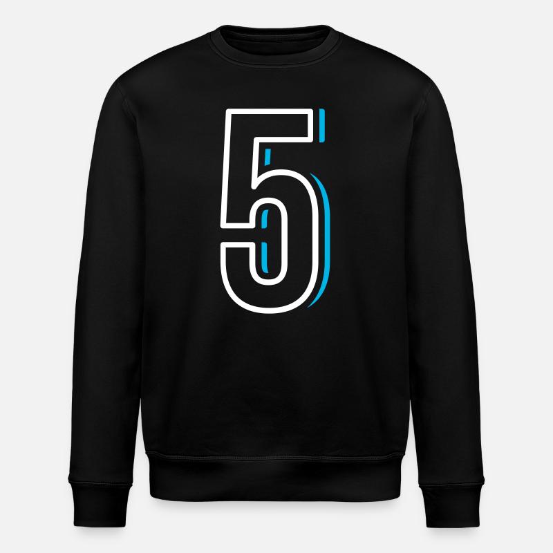 Numéro 5 - Cinq - Sweat bio ROLLER Stanley/Stella Unisexe - noir
