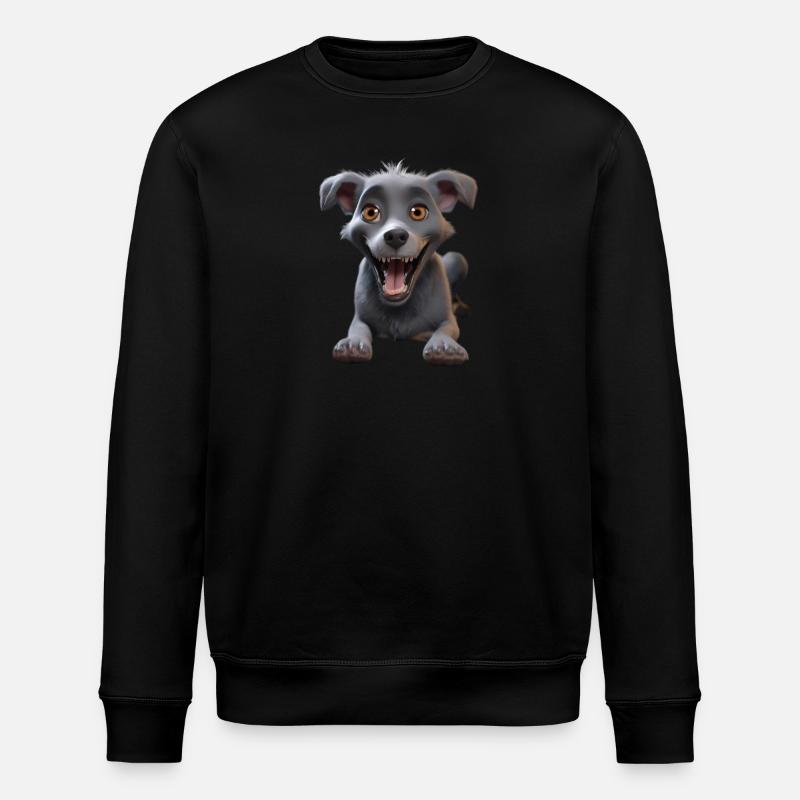 Chien d’attente - Sweat bio ROLLER Stanley/Stella Unisexe - noir