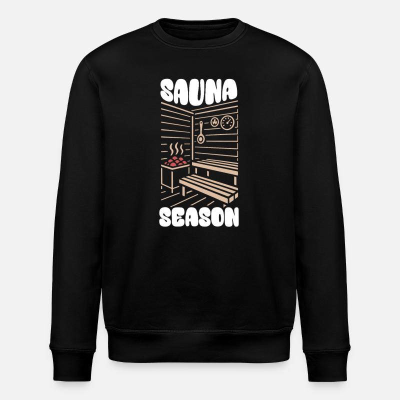 Saison du sauna - Sauna - Dicton - Sweat bio ROLLER Stanley/Stella Unisexe - noir