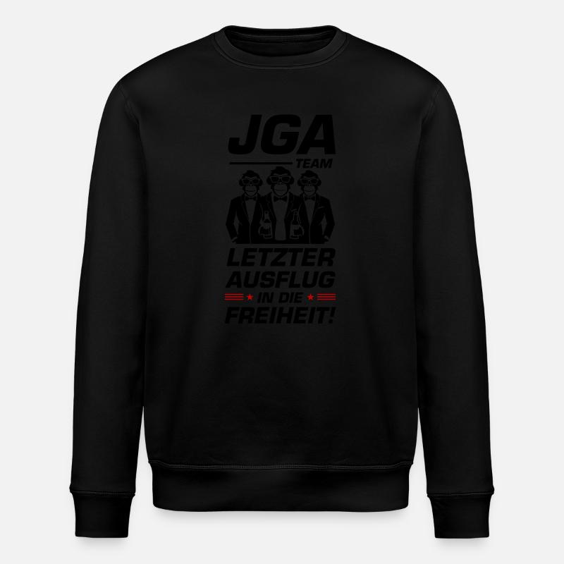 Letzter Ausflug Junggesellenabschied - Stanley/Stella Unisex Bio-Sweatshirt ROLLER - Schwarz