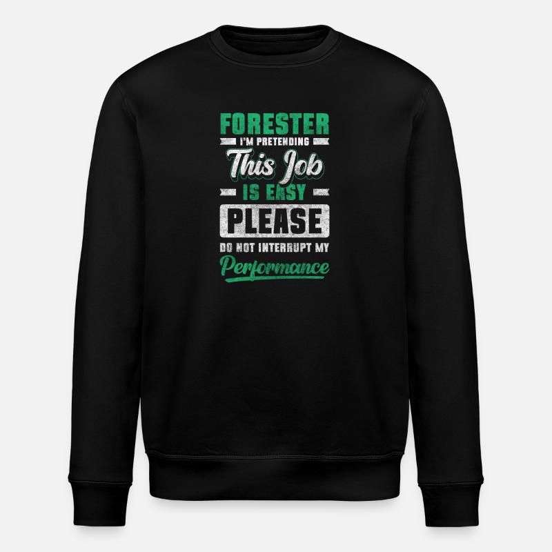 Waldarbeiter Forstbetrieb Beschützer - Stanley/Stella Unisex Bio-Sweatshirt ROLLER - Schwarz