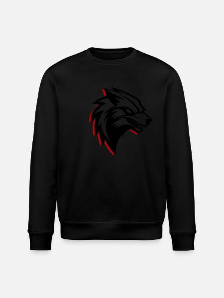 Wolf Logo - Stanley/Stella Unisex Bio-Sweatshirt ROLLER - Schwarz