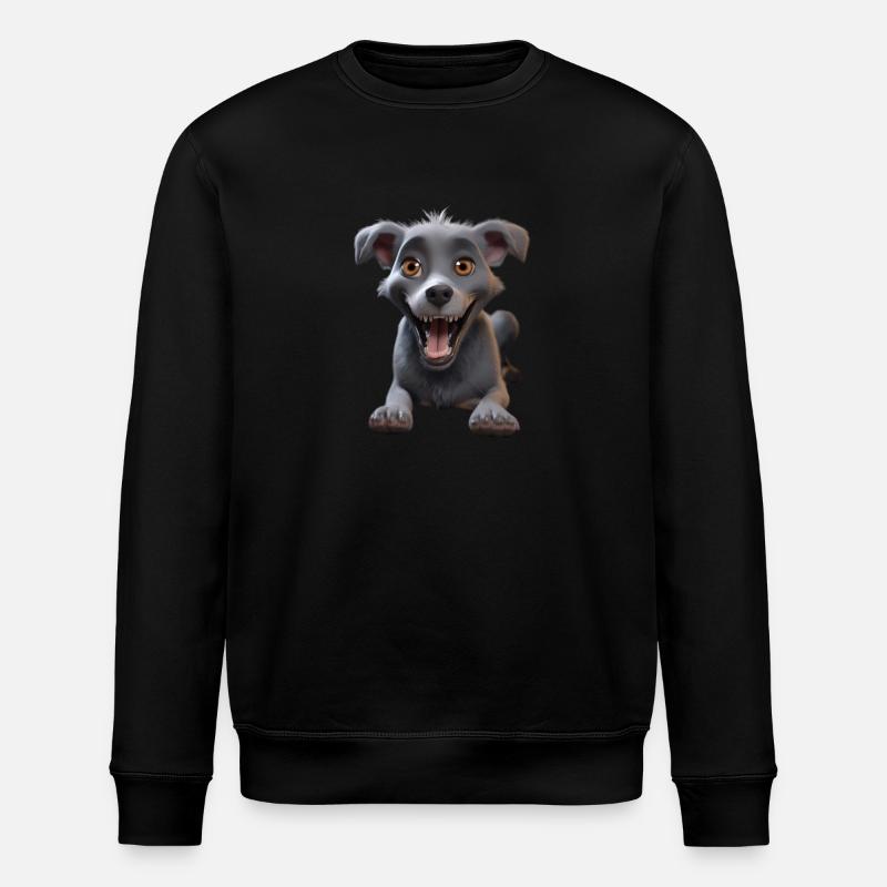 Chien d’attente - Sweat bio ROLLER Stanley/Stella Unisexe - noir