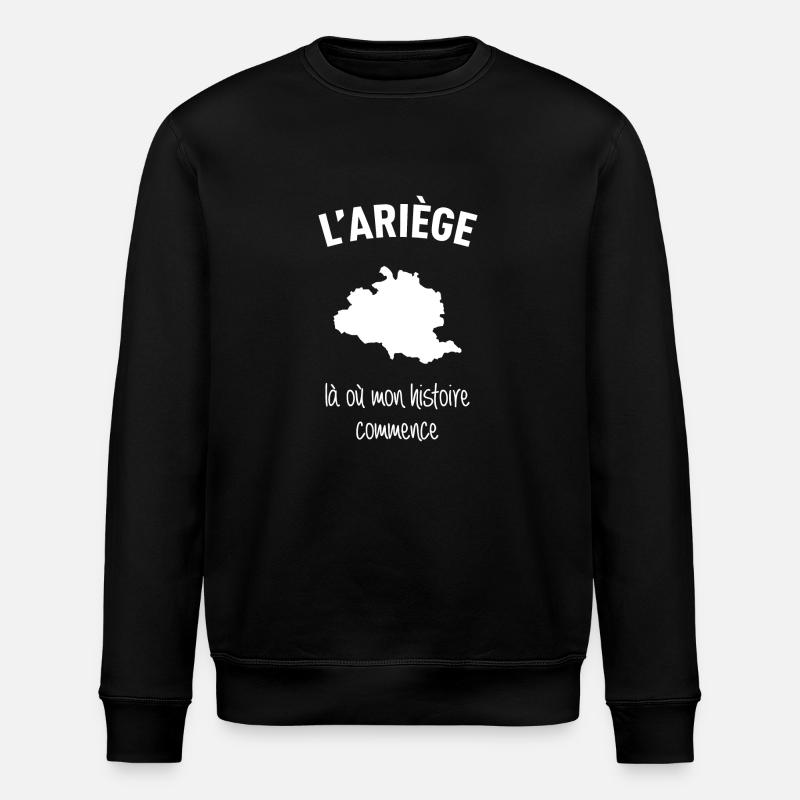 ariege-histoire - Sweat bio ROLLER Stanley/Stella Unisexe - noir