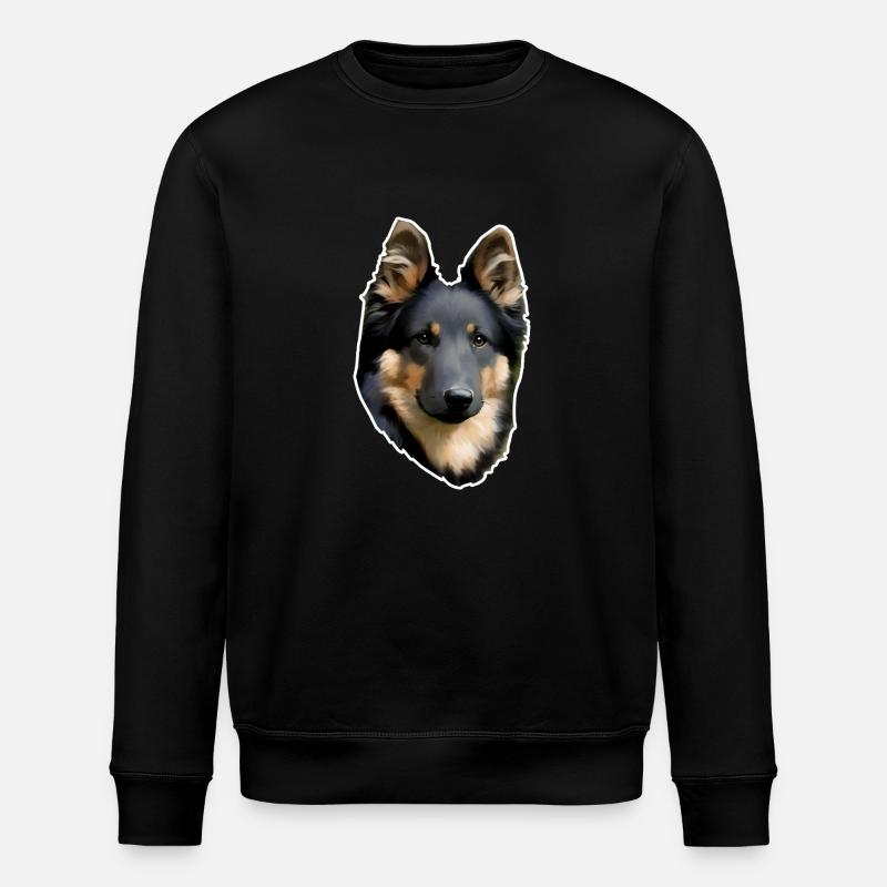 Böhmischer Schäferhund chodsky - Stanley/Stella Unisex Bio-Sweatshirt ROLLER - Schwarz