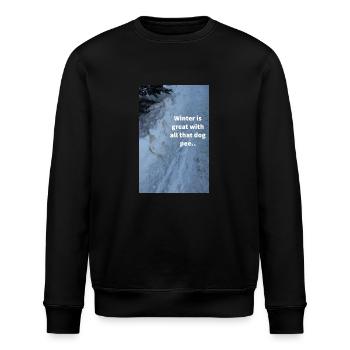 Hundeurin im Winterwunderland - Stanley/Stella Unisex Bio-Sweatshirt ROLLER - Schwarz - Vorne - Nik (191cm)