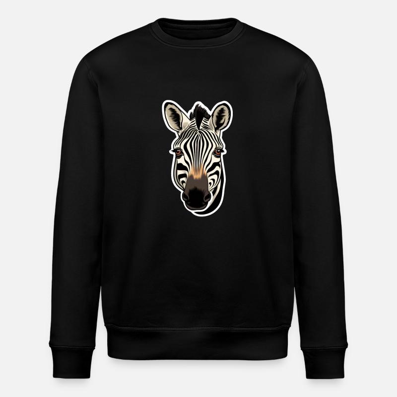 Zebrakopf - Stanley/Stella Unisex Bio-Sweatshirt ROLLER - Schwarz