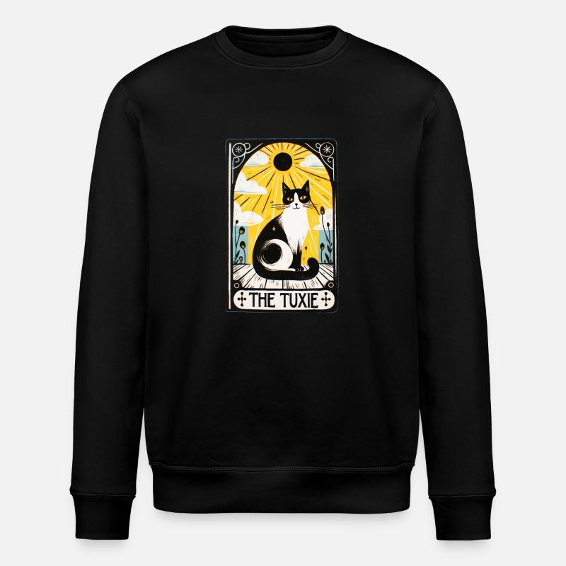Tuxie-Tarot - Stanley/Stella Unisex Bio-Sweatshirt ROLLER - Schwarz