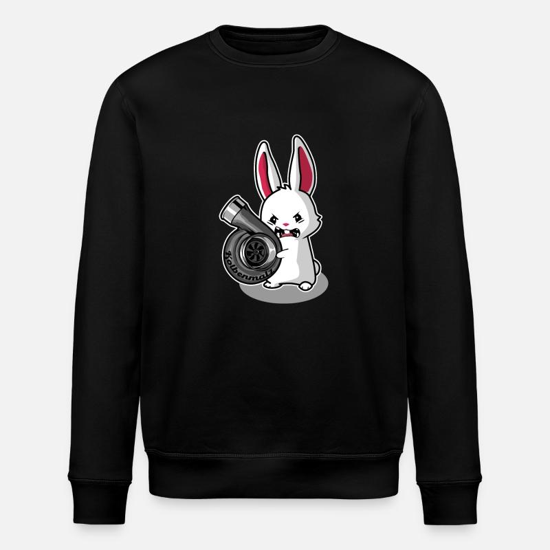 Piston malt - Stanley/Stella ROLLER Unisex Organic Sweatshirt - black