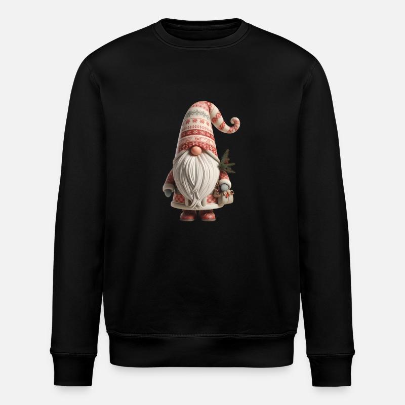 Weihnachtswichtel 1 - Stanley/Stella Unisex Bio-Sweatshirt ROLLER - Schwarz