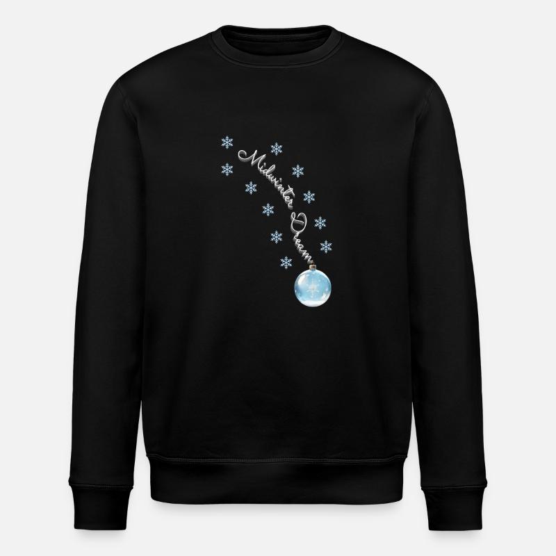 Winter Dreams - Magische Weihnachtskugel - Stanley/Stella Unisex Bio-Sweatshirt ROLLER - Schwarz