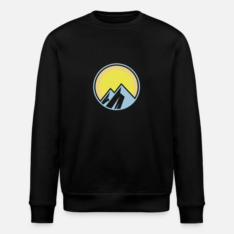 Berg Logo - Stanley/Stella Unisex Bio-Sweatshirt ROLLER - Schwarz