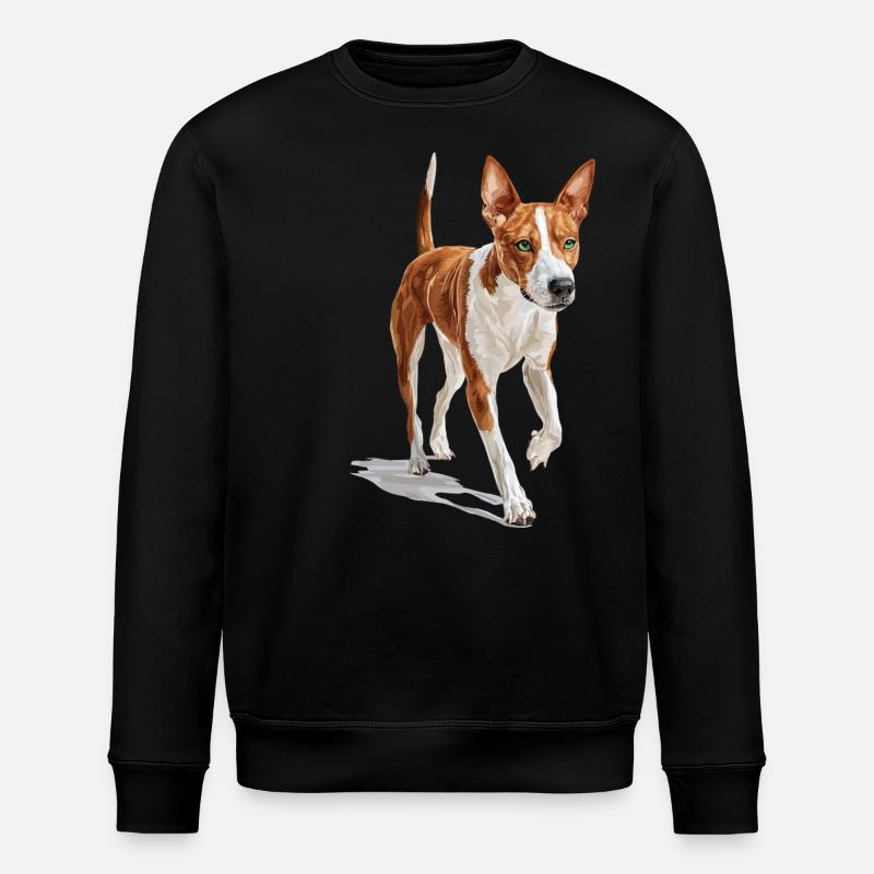 Basenji - Stanley/Stella Unisex Bio-Sweatshirt ROLLER - Schwarz