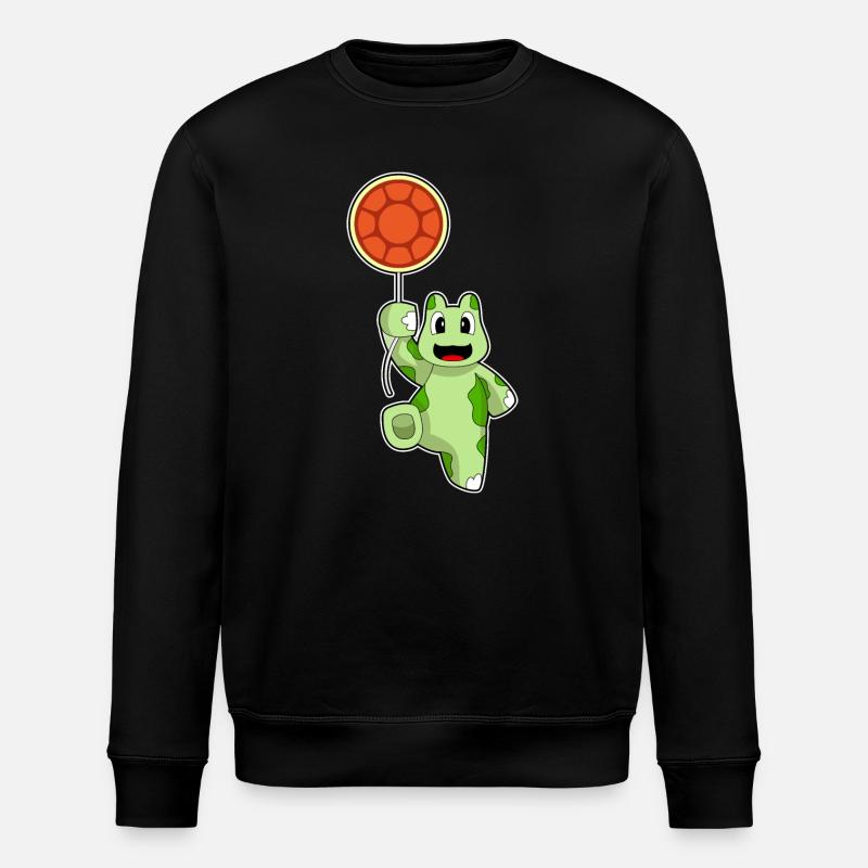 Turtle Balloon - Stanley/Stella ROLLER Unisex Organic Sweatshirt - black