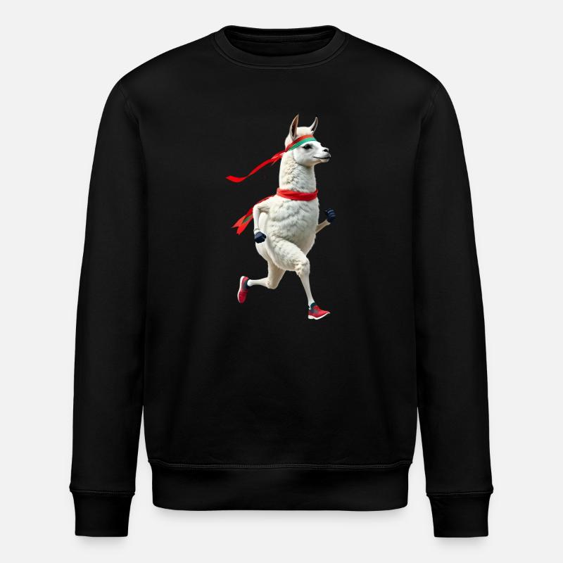Lama avec bandeau jogging - Sweat bio ROLLER Stanley/Stella Unisexe - noir