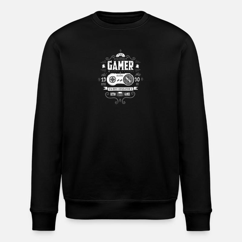 Gamer 16bit - Sweat bio ROLLER Stanley/Stella Unisexe - noir