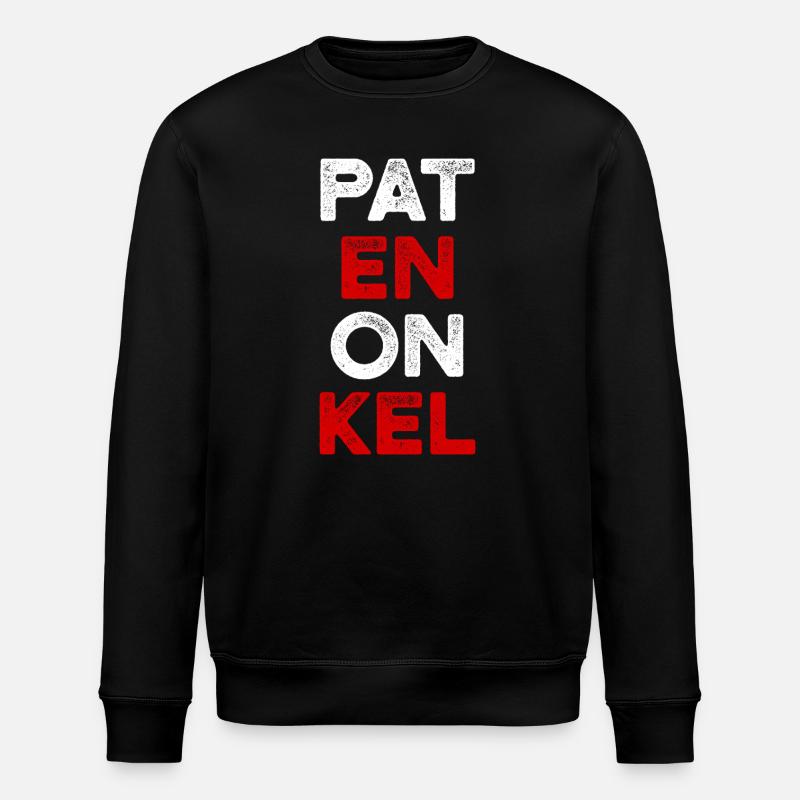 Patenonkel - Taufgeschenk - Stanley/Stella Unisex Bio-Sweatshirt ROLLER - Schwarz
