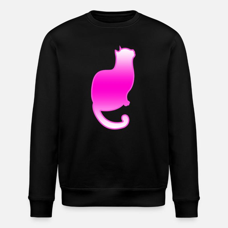 Cat - Stanley/Stella ROLLER Unisex Organic Sweatshirt - black