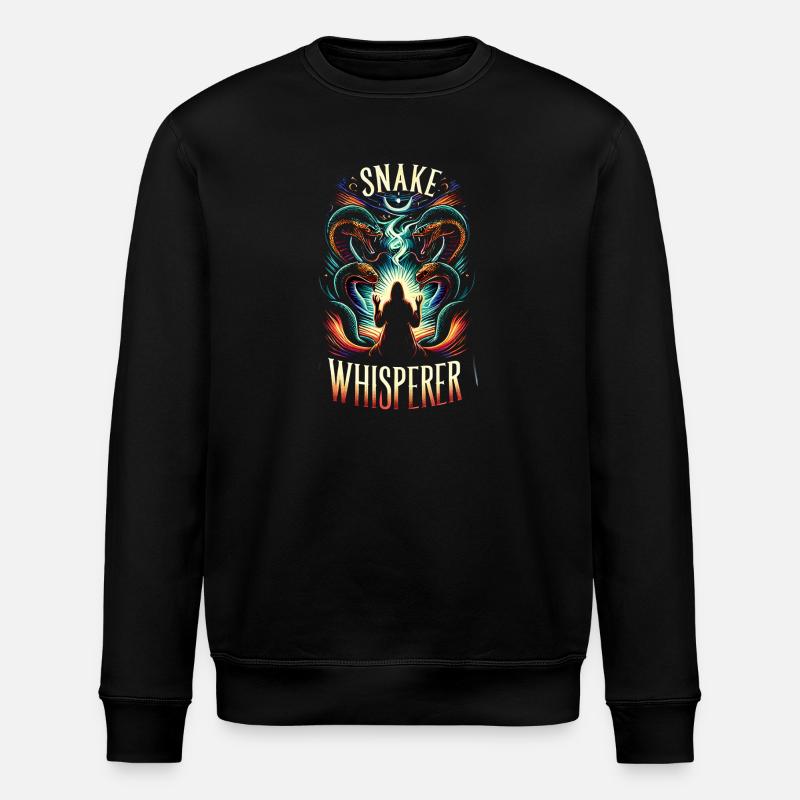 Snake Whisperer 7 - Stanley/Stella Unisex Bio-Sweatshirt ROLLER - Schwarz