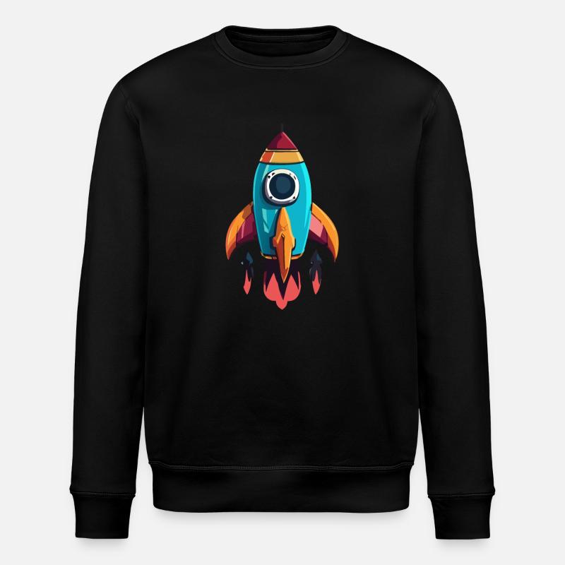 Rocket - Stanley/Stella ROLLER Unisex Organic Sweatshirt - black