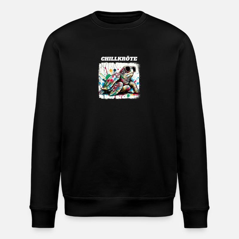 Tortue crapaud froide - Sweat bio ROLLER Stanley/Stella Unisexe - noir