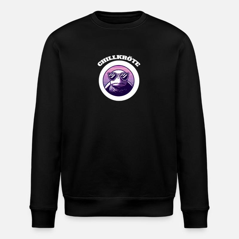 Tortue crapaud froide - Sweat bio ROLLER Stanley/Stella Unisexe - noir