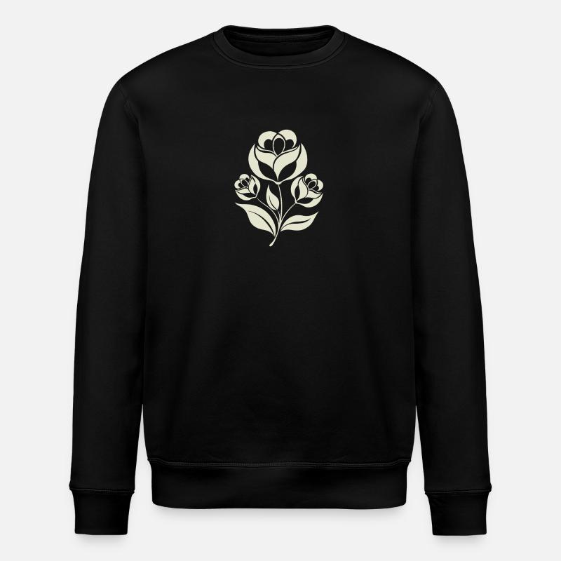Fleurs - Printemps - Été - Dire - Sweat bio ROLLER Stanley/Stella Unisexe - noir