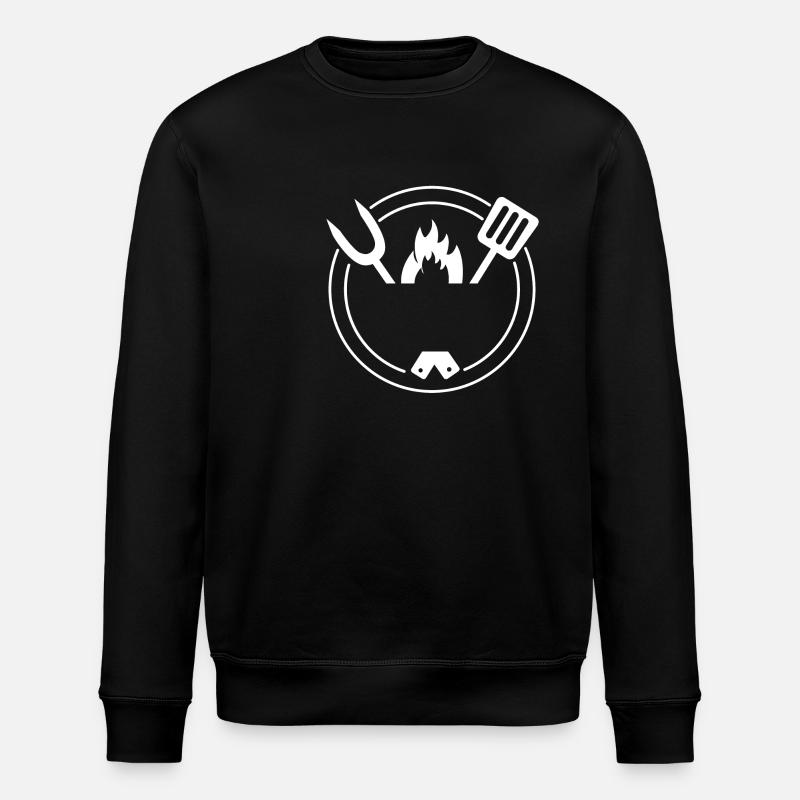 Grill design to personalize - Stanley/Stella ROLLER Unisex Organic Sweatshirt - black