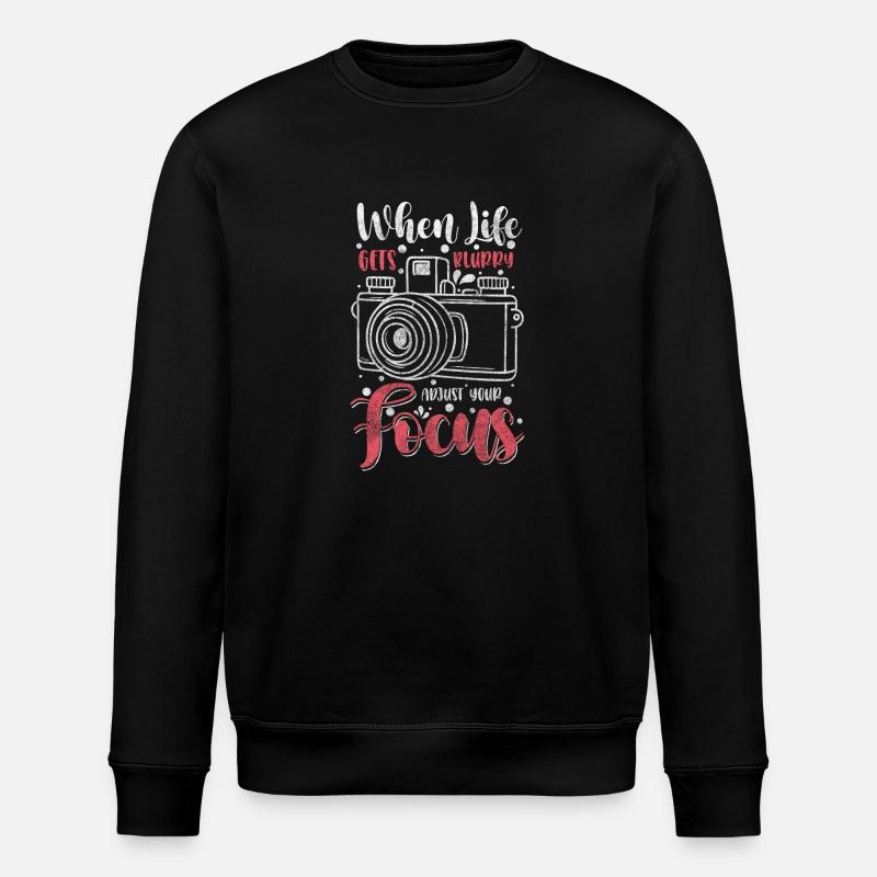 Fotograf Motiv - Stanley/Stella Unisex Bio-Sweatshirt ROLLER - Schwarz