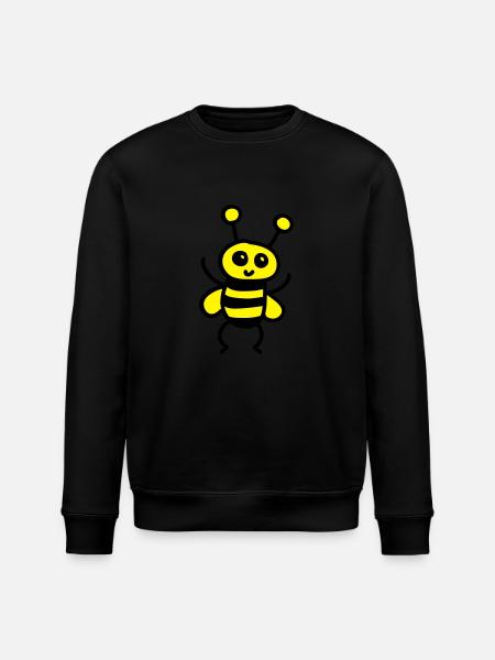 Cute Bee - Stanley/Stella ROLLER Unisex Organic Sweatshirt - black