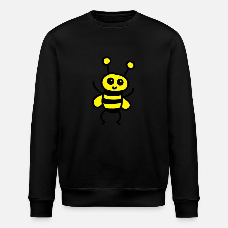 Niedliche Biene - Stanley/Stella Unisex Bio-Sweatshirt ROLLER - Schwarz