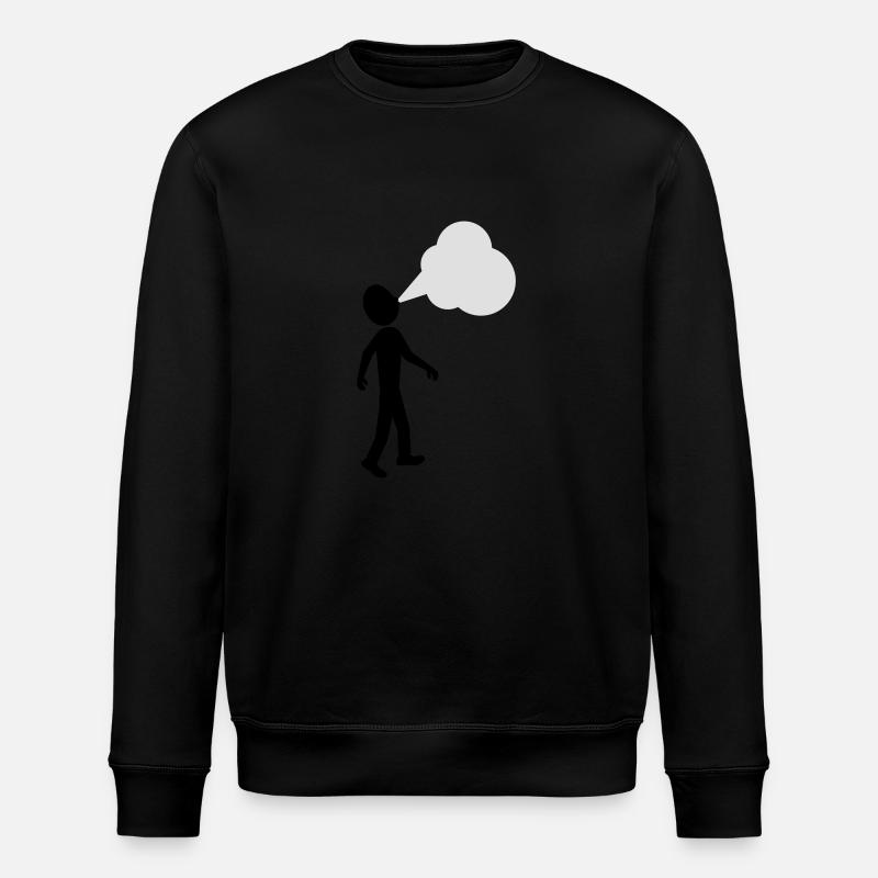 pusten - Stanley/Stella Unisex Bio-Sweatshirt ROLLER - Schwarz