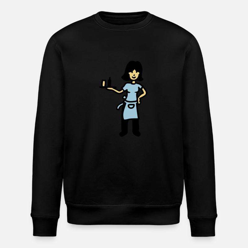 Waitress 3 - Stanley/Stella ROLLER Unisex Organic Sweatshirt - black