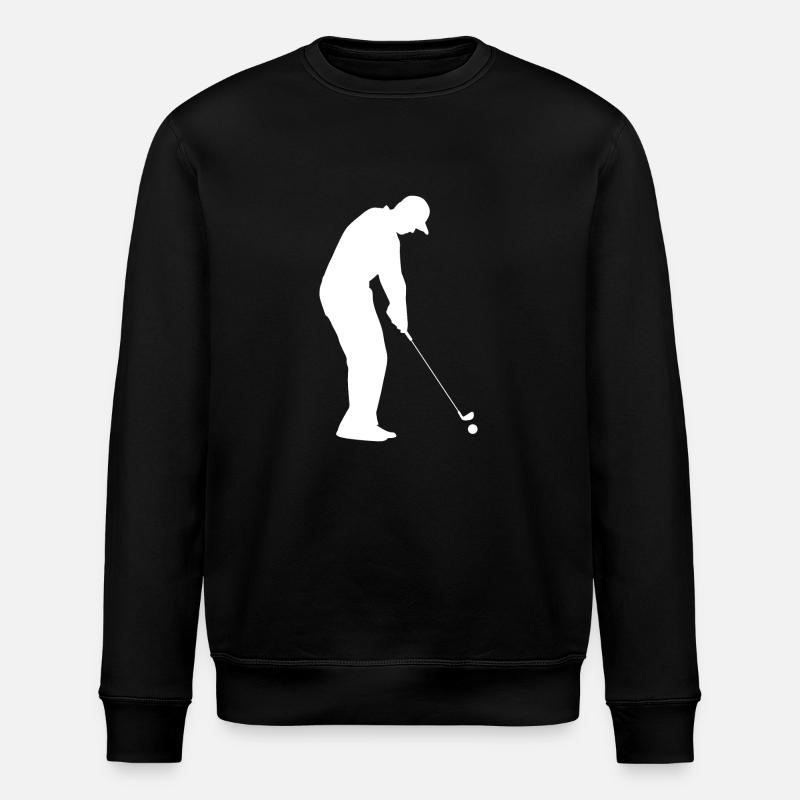 Golf Golfer Golfspieler Golfplatz - Stanley/Stella Unisex Bio-Sweatshirt ROLLER - Schwarz
