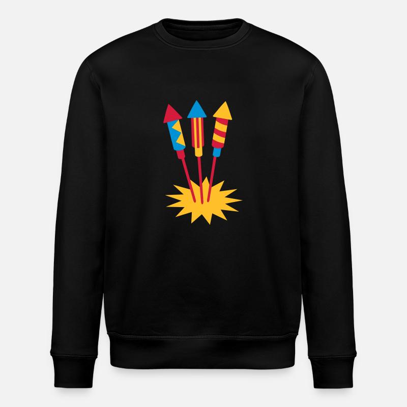 Feu d'artifice - Sweat bio ROLLER Stanley/Stella Unisexe - noir