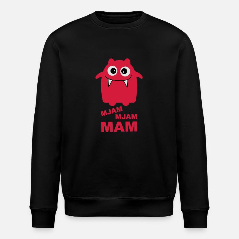 Mjam, Mjam, Mam - Stanley/Stella ROLLER Unisex Organic Sweatshirt - black