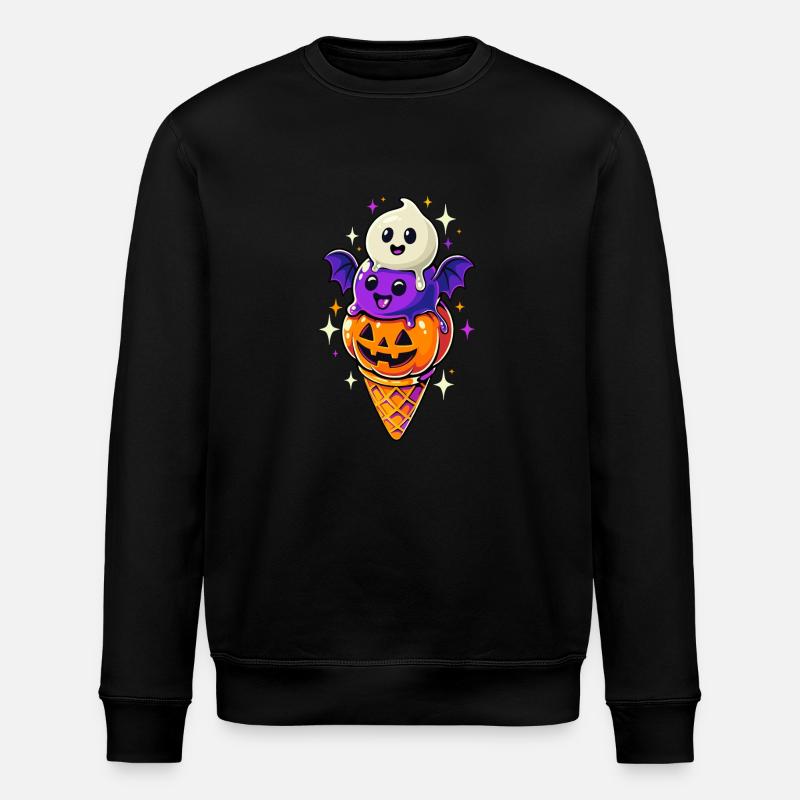 Halloween - glace citrouille - Sweat bio ROLLER Stanley/Stella Unisexe - noir