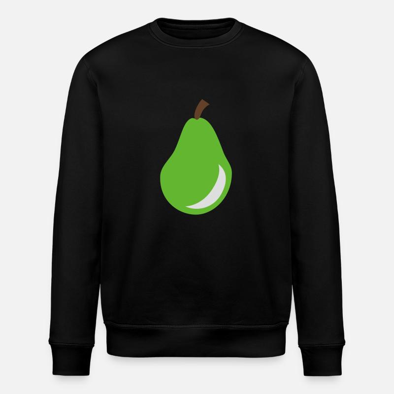 Pear - Fruit - Stanley/Stella ROLLER Unisex Organic Sweatshirt - black