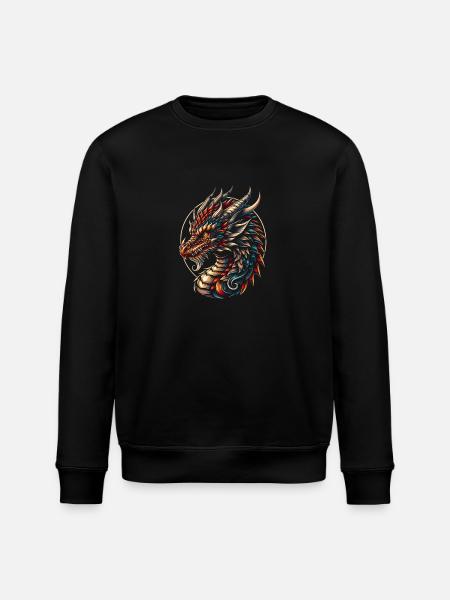 Fiery Whisper - Stanley/Stella ROLLER Unisex Organic Sweatshirt - black