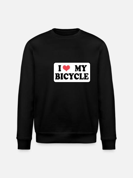 Jeg elsker min cykel - Stanley/Stella økologisk unisex-sweatshirt ROLLER - sort