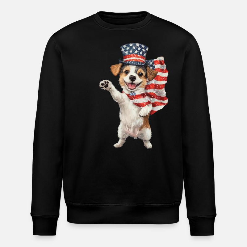 Hund - Stanley/Stella Unisex Bio-Sweatshirt ROLLER - Schwarz