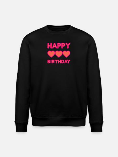 HAPPY BIRTHDAY. ANNIVERSAIRE. - Sweat bio ROLLER Stanley/Stella Unisexe - noir
