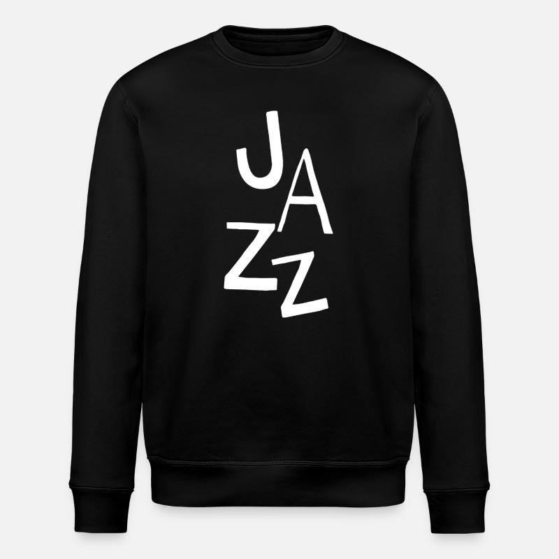 Conception typographique jazz - Sweat bio ROLLER Stanley/Stella Unisexe - noir