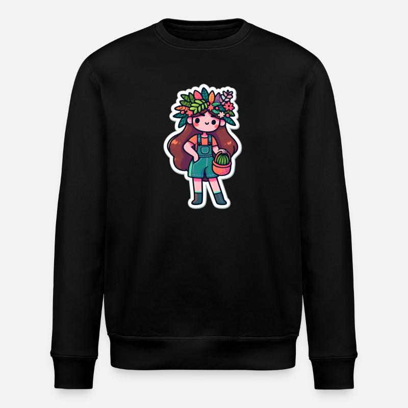 PFLANZEN-DAME - Stanley/Stella Unisex Bio-Sweatshirt ROLLER - Schwarz