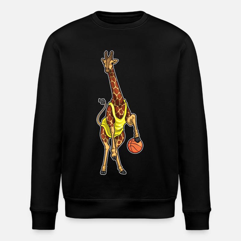 Girafe basketteur joueur Baskeball - Sweat bio ROLLER Stanley/Stella Unisexe - noir