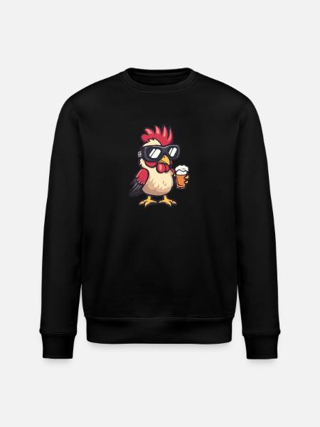 Hahn après-ski beer - Stanley/Stella ROLLER Unisex Organic Sweatshirt - black